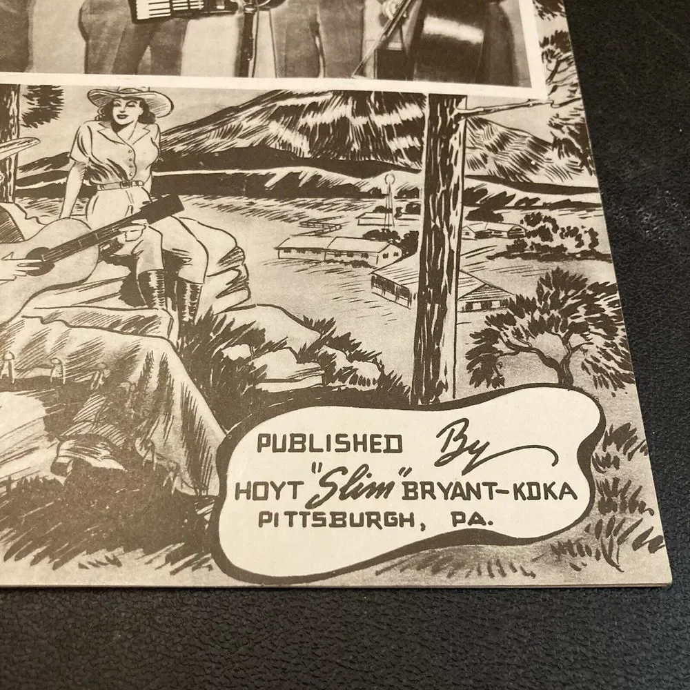 Pittsburgh KDKA Western Bluegrass Songbook Hills Plains Slim Bryant 1945 Country